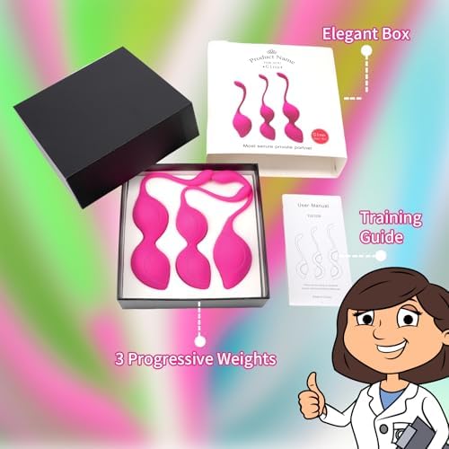 Pelotas Kegel para Fortalecimiento del Suelo Pélvico: Set de Pelotas Ben Wa para Mujeres, Ejercicio de Apretamiento, Principiantes y Avanzadas - imagen 4