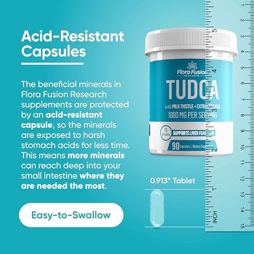 Flora Fusion Dr. Miller's TUDCA con Extracto de Cardo Mariano, 1000mg por Porción, Suplemento para Limpiar Hígado y Vesícula, 90 Cápsulas (Suministro - imagen 3