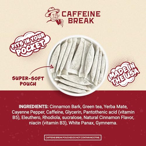ALP Supply Co - Paquetes de Cafeína Caffeine Break Sabor Canela Picante - Energía Limpia y Bold - Hecho en EE. UU. - 50mg por paquete - 5 Paquetes, - imagen 3