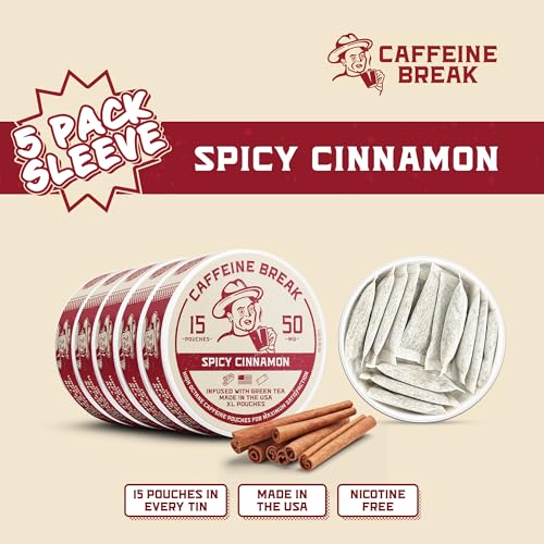 ALP Supply Co - Paquetes de Cafeína Caffeine Break Sabor Canela Picante - Energía Limpia y Bold - Hecho en EE. UU. - 50mg por paquete - 5 Paquetes, - imagen 4