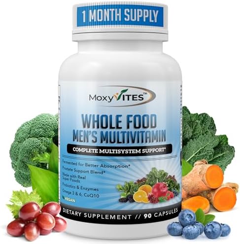Multivitaminas Methyladas para Hombres - Vitaminas Diarias con 44 Alimentos Orgánicos - Multivitamínico con Hierro y Nutrientes Fermentados - - imagen 1