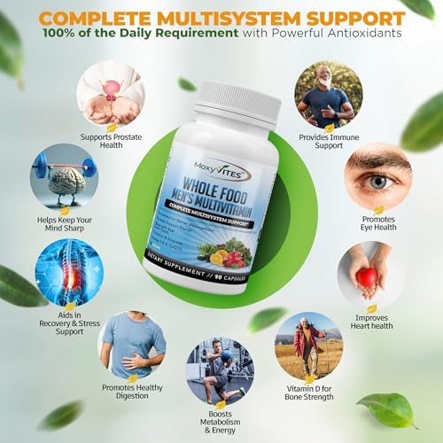 Multivitaminas Methyladas para Hombres - Vitaminas Diarias con 44 Alimentos Orgánicos - Multivitamínico con Hierro y Nutrientes Fermentados - - imagen 3