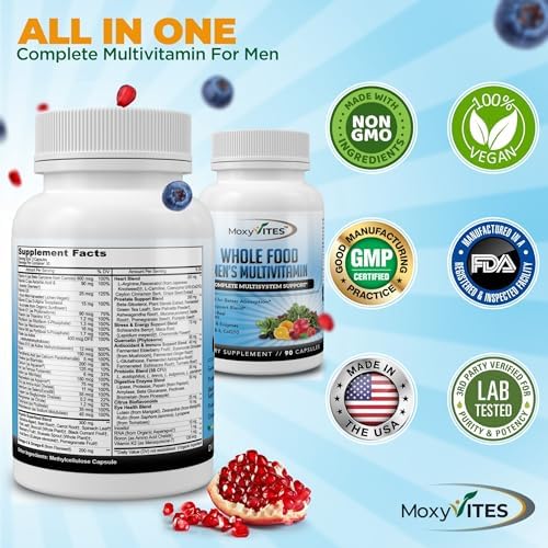 Multivitaminas Methyladas para Hombres - Vitaminas Diarias con 44 Alimentos Orgánicos - Multivitamínico con Hierro y Nutrientes Fermentados - - imagen 6