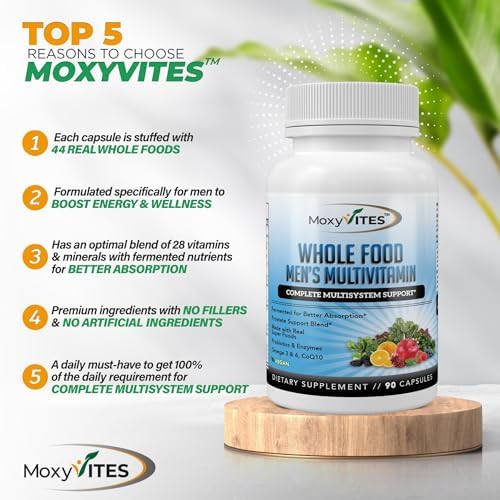 Multivitaminas Methyladas para Hombres - Vitaminas Diarias con 44 Alimentos Orgánicos - Multivitamínico con Hierro y Nutrientes Fermentados - - imagen 8