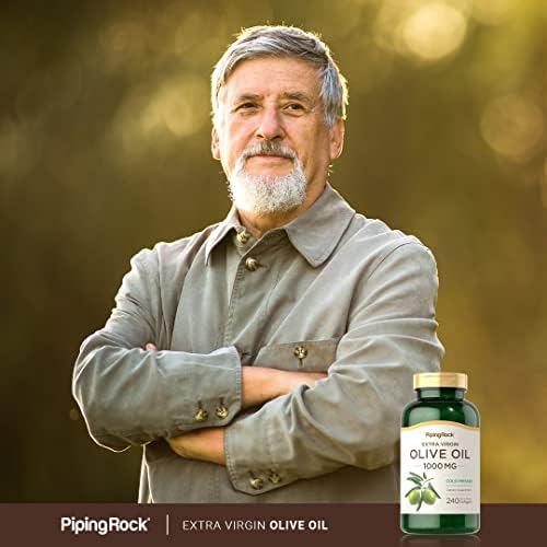 Cápsulas de Aceite de Oliva Piping Rock | 1000mg | 240 Píldoras | Suplemento Orgánico Extra Virgen Prensado en Frío | Fórmula Sin OGM y Sin Gluten - imagen 6