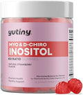 Gomitas Yutiny de Myo-Inositol y D-Chiro Inositol, Vitamina B6, B12 y Folato para Mujeres, Veganas, Sin Azúcar, Sabor Fresa, 60 Unidades - imagen 1