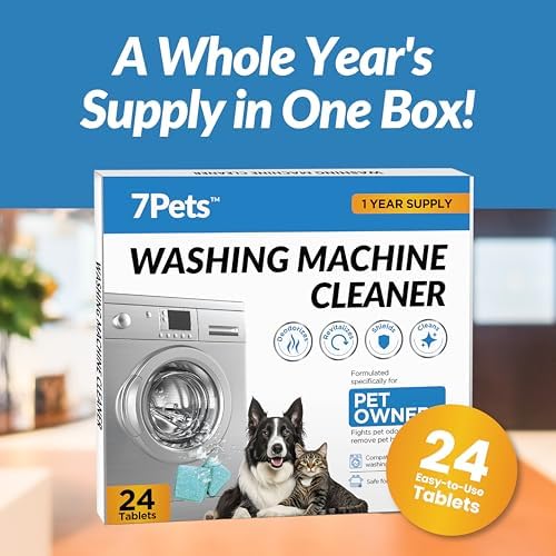 Tabletas Limpiadoras para Lavadoras | 24 Piezas | Suministro para 1 Año | Especial para Dueños de Mascotas | Desincrustante Amigable con Mascotas | - imagen 2