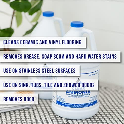 Limpiador Líquido de Amoniaco CPDI, 2 Galones, Solución Multiusos para Superficies, Elimina Grasa, Manchas de Agua Dura y Olores, Uso en Cocina y Baño - imagen 4