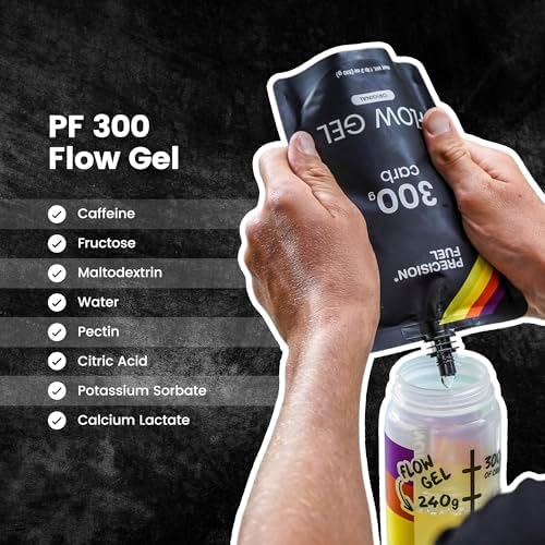 Geles Energéticos Precision Fuel PF300 - Sabor Suave, Fáciles de Digestionar, 300g de Carbohidratos, Ideales para Corredores y Deportes de Larga - imagen 4