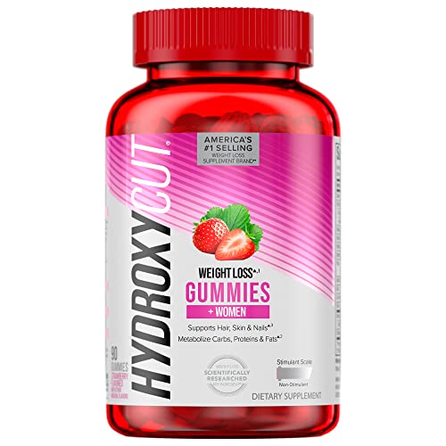 Gomitas Hydroxycut +Mujeres, Sabor Fresa - 99% Sin Cafeína - Apoya Cabello, Piel y Uñas - Metaboliza Carbohidratos, Proteínas y Grasas - imagen 1