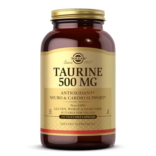 Solgar Taurina 500 mg, 250 Cápsulas Vegetales - Antioxidante - Salud Cerebral - Aminoácido - Vegano, Sin Gluten, Sin Lácteos, Kosher - 250 Porciones - imagen 2