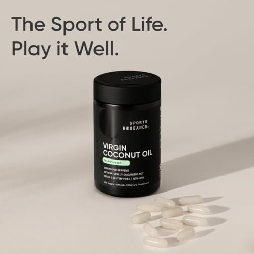 Cápsulas de Aceite de Coco Orgánico Sports Research® 3000MG - Aceite de Coco Virgen Extra Prensado en Frío con MCTs - Vegano y No OGM - 120 Geles - imagen 7