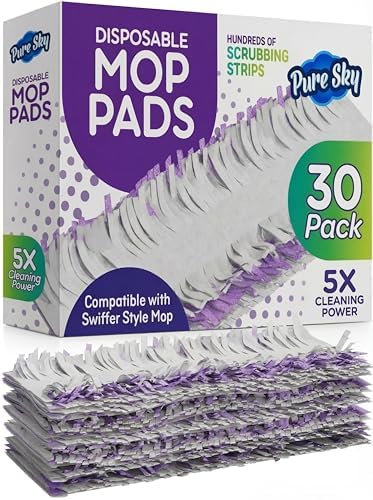 Paquete de 30 Repuestos para Mopas Power, Paños para Swiffer PowerMop – Diseño Mejorado con Ancho Completo, Capa Absorbente Mejorada, 5X Limpieza – - imagen 1
