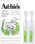 Archie's Remedies, Gotas para Ojos Secos, Ultra Lubricantes, Fórmula Limpia y Sin Conservadores, Viales de Uso Único, 60 Contadores - imagen 1