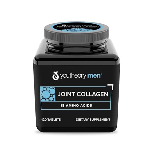 Youtheory Colágeno para Hombres - Cápsulas de Péptidos de Colágeno Hidrolizado con Aminoácidos - Apoya la Salud Muscular y Articular - 120 Tabletas - imagen 3