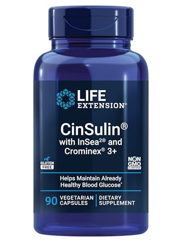Life Extension CinSulin® con InSea2® y Crominex® 3+, shilajit, fruta de amla, canela, alga parda, apoya el metabolismo saludable y la saciedad, 90 - imagen 2