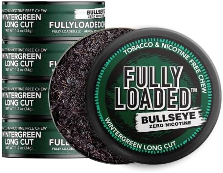 Fully Loaded Chew - Paquete de 5 - Chew sin tabaco ni nicotina Sabor Menta Invernal. La mejor alternativa para dejar de masticar y fumar. - imagen 1