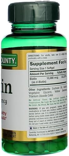 Nature's Bounty Biotina 10000 mcg Ultra Fuerte, Cápsulas Blandas Líquidas de Liberación Rápida 120 pzas (Paquete de 2) - imagen 6
