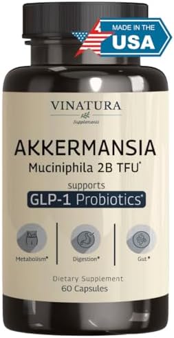 Suplemento Probiótico VINATURA Akkermansia Munciniphila - Suplemento GLP-1 - 60 Cápsulas - imagen 1