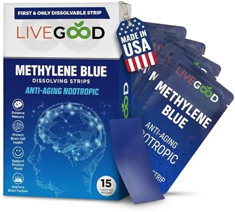 Suplemento de Azul de Metileno para Claridad Mental y Memoria – Alta Pureza Grado Farmacéutico – Soporte Cerebral Nootrópico Rápido – Sabor Menta, 15 - imagen 1