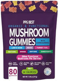 Gomitas Orgánicas PPG BEST con Hongos Funcionales: Ashwagandha, Reishi, Cola de Pavo, Maitake, Shitake, Chaga y Cordyceps - Aumenta Cognición y - imagen 1