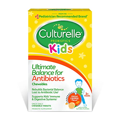 Culturelle Probióticos Balance Óptimo para Antibióticos, 20 Controles, Naranja, Probiotico para Niños que Ayuda a Restaurar Bacterias Buenas y Apoya - imagen 1