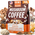 Café de Hongo 23 en 1 Instantáneo - Sin Azúcar, con 100% de Frutos de Melena de León, Chaga, Cordyceps, Reishi, Ashwagandha, Arabica Descafeinado, - imagen 1