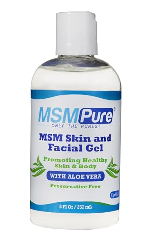 Gel Facial y para la Piel KALA HEALTH MSMPure Max Strength con Aloe Orgánico, 8 oz – Cuidado de la Piel Sin Conservadores para una Piel Suave y - imagen 1
