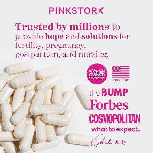 Suplemento de Preparación para el Trabajo de Parto Pink Stork – Aceite de Onagra y Hoja de Frambuesa Roja para el Tercer Trimestre, Apoyo Suave para - imagen 6