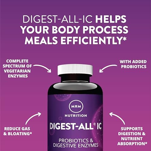 MRM Nutrition Digest-IC Enzimas Digestivas a Base de Plantas - Apoya la Digestión y Puede Ayudar con Gas y Distensión, Contiene Probióticos, Enzimas - imagen 4
