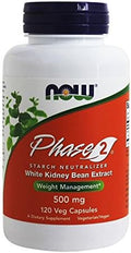 NOW Foods, Neutralizador de Almidón Phase 2, 500 mg, 120 Cápsulas Veganas - imagen 1