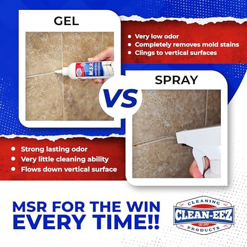 Gel Limpiador de Manchas de Moho Clean-eez | Potente Removedor de Manchas de Moho y Hongos para Juntas y Superficies de Baño como Grout, Vidrio, - imagen 2