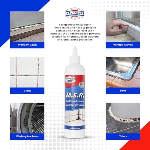 Gel Limpiador de Manchas de Moho Clean-eez | Potente Removedor de Manchas de Moho y Hongos para Juntas y Superficies de Baño como Grout, Vidrio, - imagen 5