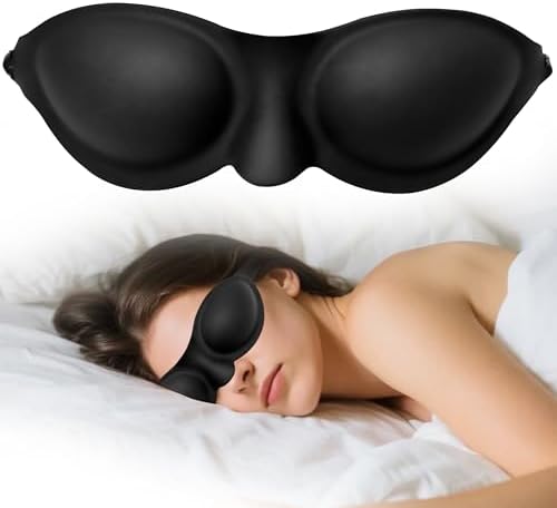 Mascarilla de Sueño con Cámara de Humedad para Ojos Secos – Gafas de Silicón Lavables y Reutilizables con Correa Ajustable, Ligeras y Cómodas para - imagen 1
