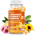 Gomitas de Vitamina C Liposomal para Adultos, 1200mg, Suplemento Masticable con Saúco, Zinc, Hierro y Ácido Fólico - Apoyo Inmunológico, Energía y - imagen 1