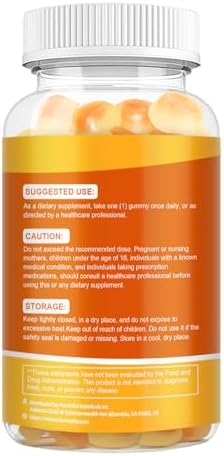 Gomitas de Vitamina C Liposomal para Adultos, 1200mg, Suplemento Masticable con Saúco, Zinc, Hierro y Ácido Fólico - Apoyo Inmunológico, Energía y - imagen 8
