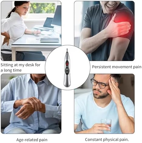 Pluma de Acupuntura 5 en 1, 9 Niveles de Intensidad, Terapia de Alivio del Dolor, Recargable, Masaje Energético para Meridianos - imagen 3