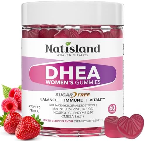 Suplemento de DHEA para Mujeres, DHEA 50mg con Omega-3, Magnesio y Antioxidantes, Apoya el Equilibrio Hormonal, Envejecimiento Saludable, Inmunidad y - imagen 1