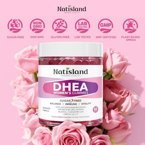 Suplemento de DHEA para Mujeres, DHEA 50mg con Omega-3, Magnesio y Antioxidantes, Apoya el Equilibrio Hormonal, Envejecimiento Saludable, Inmunidad y - imagen 8