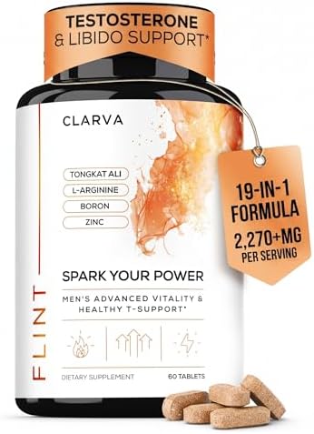 Suplemento para Hombres: Aumentador de Testosterona y Libido - Energía, Fuerza y Rendimiento con Tongkat Ali, Maca, Zinc y Boro - 60 Tabletas, - imagen 1