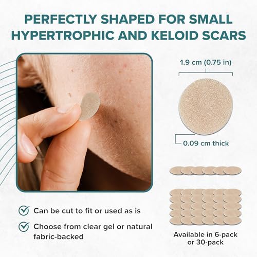 Círculos de Silicona Epiderm para Cicatrices – Parches Reutilizables para Cara y Cuerpo – Dots Adhesivos para Cicatrices Queloides, Quirúrgicas y de - imagen 6