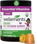 Gomitas Multivitamínicas Orgánicas para Niños Wellements 60 Ct (3+ Años) | Vitaminas A, B, C, D, E y Zinc | Sin GMO, Gluten ni Colores Artificiales - imagen 1