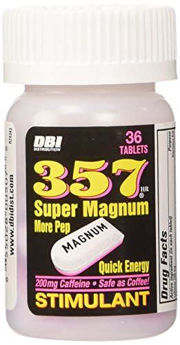 Tabletas Energéticas 357 Magnum con Cafeína - 36 Cápsulas - Paquete de 3 - imagen 5