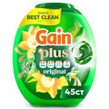 Pacs de Detergente Líquido para Ropa Gain Plus Flings, Limpieza Superior, Todo en Uno, Aroma Original, 45 Piezas - imagen 1