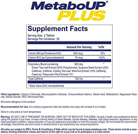 Lipozene MetaboUP Plus - 2 Botellas de 60 Cápsulas - Píldoras Termogénicas para Pérdida de Peso y Aumento de Energía - imagen 2
