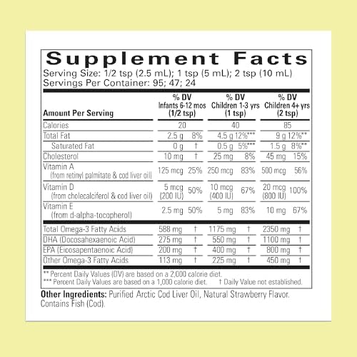 CHILDLIFE ESSENTIALS Aceite de Hígado de Bacalao para Niños - Aceite Líquido de Bacalao Ártico para Bebés de 6+ Meses y Niños, con DHA, EPA, Omega-3, - imagen 2