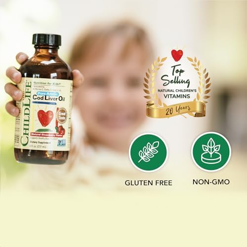 CHILDLIFE ESSENTIALS Aceite de Hígado de Bacalao para Niños - Aceite Líquido de Bacalao Ártico para Bebés de 6+ Meses y Niños, con DHA, EPA, Omega-3, - imagen 4
