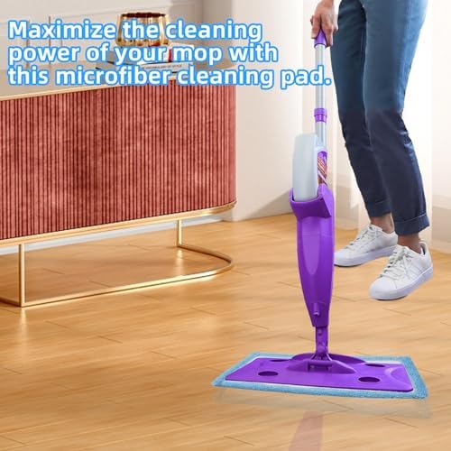 Paquete de 6 Almohadillas de Microfibra Reutilizables para Mop Rejuvenate, Compatibles con Mop Multi-Superficie Click N Clean, Refill Lavable para - imagen 3