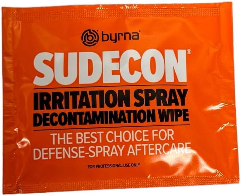 Toallitas de Decontaminación Fox Labs Sudecon (12 unidades) para OC, CS, CN y Spray de Pimienta - imagen 2
