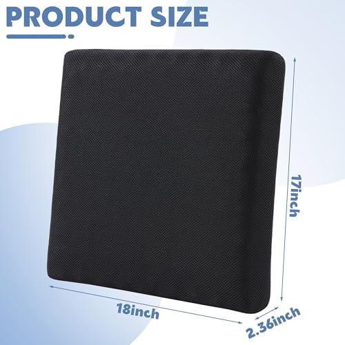 Cojín de Espalda MABOZOO para Silla de Ruedas, 18x17x2.4, Almohada de Soporte Lumbar Removible y Lavable para Aliviar el Dolor - imagen 2